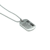 Large engraved plate choker